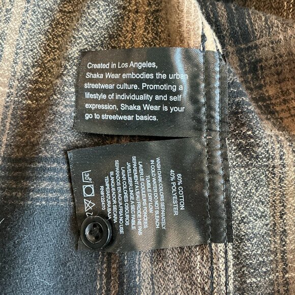 LFT Learn To Forget, Olde English Flannel Shirt, Size XXL - Picture 5 of 5